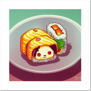 Kawaii Anime Sushi Posters and Art